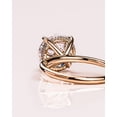 thumbnail image 6 of SOLITAIRE JEWELS 2.5CT Round Cut Solitaire Hidden Halo Setting Moissanite Engagement Ring Solid 10K Yellow Gold, 6 of 8