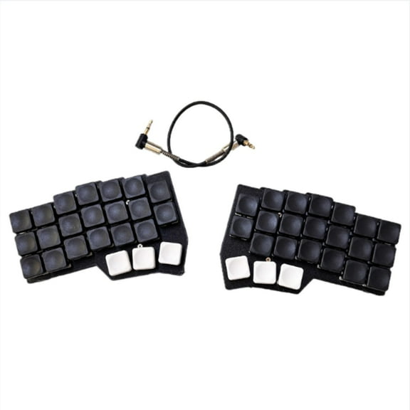 Corne V4 Split Ergonomic Mechanical Keyboard with Low-Profile Keycaps, Hot-Swappable PCB and QMK/VIA Programmable RGB