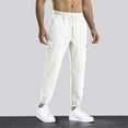 thumbnail image 5 of Men Fashion Solid Casual Elastic Waist With Pocket Trousers Sport Pants, 5 of 7