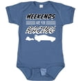 thumbnail image 3 of Inktastic Weekends Are for Racing Race Car Silhouette and Racing Flag Boys or Girls Baby Bodysuit, 3 of 5
