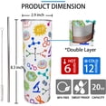 thumbnail image 4 of Biology Gift Biology Teacher Mug Biology Tumbler Cup Biology Teacher Gift for Women Men 20 Oz Stainless Steel Insulated Water Bottle With Lid and Straw, 4 of 6