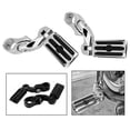 thumbnail image 4 of Moto Pedal trasero Aleación 32mm Ángulo Ajustable Electroplato Fijable Fijado Removible Pedales de Motocicleta Componentes 1 Pares Vogacara VI002309-00, 4 of 7