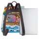 thumbnail image 3 of Easygdp Rainbow Animals on Noah's Ark Mochila de Cuero para Mujeres, Bolso de Hombro, Bolsos de Mano de Moda para Trabajo y Viajes, 3 of 4