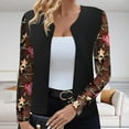 thumbnail image 1 of Vestes pour Femmes, Cardigan pour Femmes, Cardigan en Dentelle Imprimée Décontracté Mode à Manches Longues, Manteaux pour Femmes, Longs Cardigans pour Femmes, 1 of 6