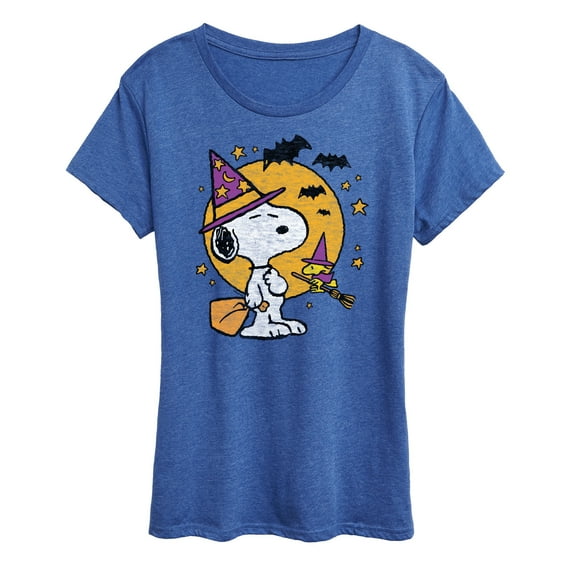 Peanuts - Snoopy Woodstock Witchcraft - Women's Short Sleeve Graphic T-Shirt