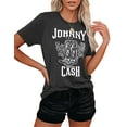 thumbnail image 2 of Cash Tshirts Women Country Music Party Shirt Band Music Lovers T-Shirt Vintage Graphic Print Tees, 2 of 6