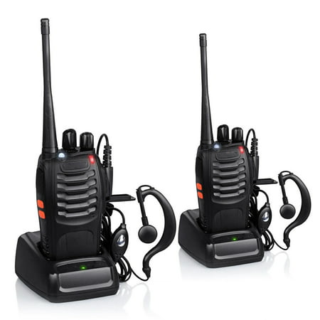 Zimtown 2Pcs Baofeng BF-888S 5W 400-470MHz 16CH Handheld Walkie Talkies + Free