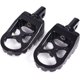 thumbnail image 3 of Estriberas de motocicleta 15 * 9 * 5 cm, estriberas anchas, pedales de motocicleta giratorios CNC 360 para Dyna Sportster Fatboy Iron Bobber Mx Style Negro, 3 of 5