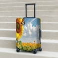 thumbnail image 6 of Honeii butterfly and sunflower Elastic Luggage Cover, featuring double-sided printing, is the ideal companion for travel, business trips, and daily use(not included suitcase )-Large, 6 of 7