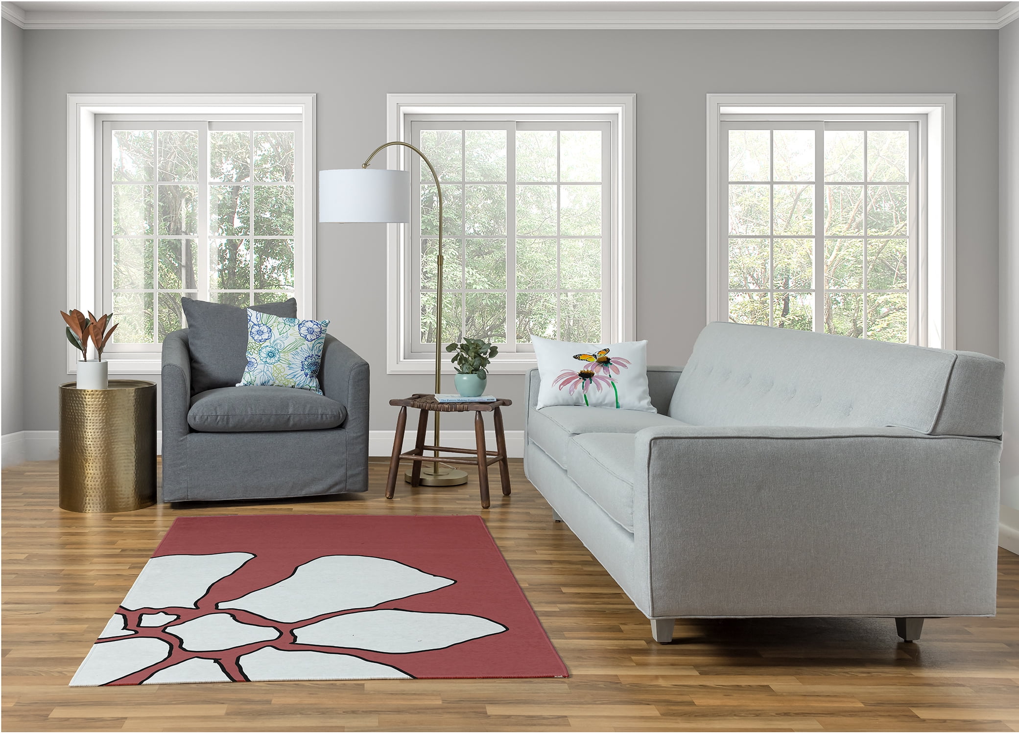 Simply Daisy Happy Hippy Floral Area Rug, 4' x 6'