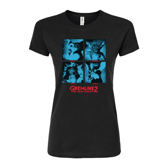 Gremlins 2 The New Batch - Stout, Dapper, Grim, & Artsy - Juniors Fitted Graphic T-Shirt