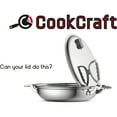 thumbnail image 2 of CookCraft Original 3-Qt. Tri-Ply Stainless Steel Sauce Pan featuring Silicone Handles and Convenient Lid with Patented Rim Latch, 2 of 6