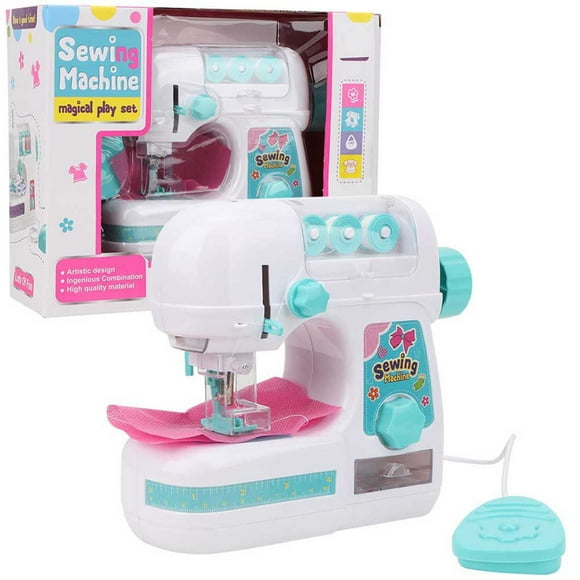Kit de costura para niños, máquina de coser de juguete, pequeñas manualidades para niños y niñas mayores de 4 años, regalos de cumpleaños, regalos de Navidad