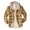 Orange, variant on Meichang Men's Fleece Jackets Big and Tall Plaid Hoodies Streetwear Button Down Shirt Jacket Modern Fit Long Sleeve Coat Jacket