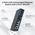 thumbnail image 4 of Switch TEROW de 6 puertos 2.5G POE+ con 2 puertos 10G SFP+ Ethernet, 4 of 9