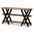 thumbnail image 1 of Baxton Studio Duchaine Wood and Metal Console Table in Dark Bronze, 1 of 7