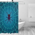 thumbnail image 2 of Rateoe Spider And Cobweb Shower Curtain - Fancy Bathroom Shower Curtain Sets - Waterproof Shower Curtain with Hooks with 12 Plastic Hooks 72x72 Inches, 2 of 5