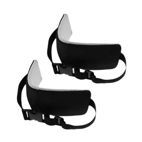 2 piezas Cojín de cuello Cintas de viaje Disc -Sleep Sleep Dreing Sleeping Arroz Accesorios para el automóvil Asientos de cabezales Cojines de cojines Negro