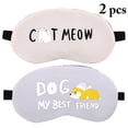 thumbnail image 2 of Bangcool 2PCS Sleeping Mask Creative Cartoon Eye Mask Eye Cover Eye Blinder with Ice Pack, 2 of 10