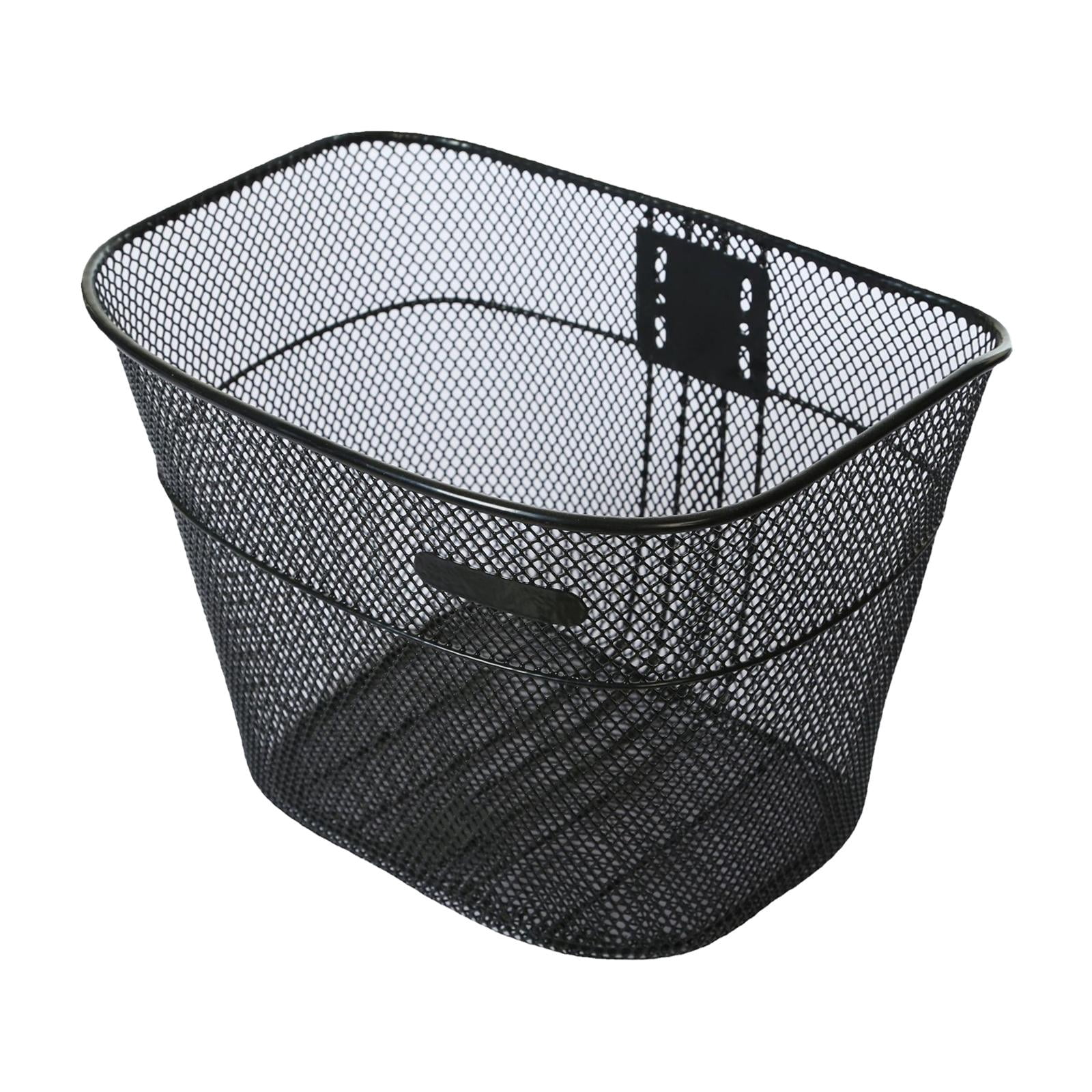 harayaa Bike Basket Basket Large Space Rustproof Bike Frame Basket Bike Front Basket for Black