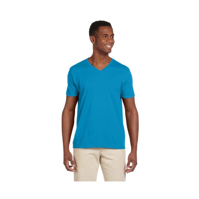 Gildan T-Shirt Col en V Pré-Rétréci Softstyle Heather pour Hommes, Style G64V00