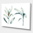thumbnail image 3 of Designart ' Tropical Jungle Leaves On White ' Bohemian & Eclectic Canvas Wall Art Print, 3 of 4