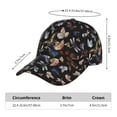 thumbnail image 2 of Pofeuu Butterfly1 Print Adult Adjustable Embroidered Graphic Baseball Hat for Men and Women, 2 of 6