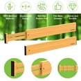 ANTOWIN 10Pack Bamboo Drawer Dividers, Expandable Drawer Separators