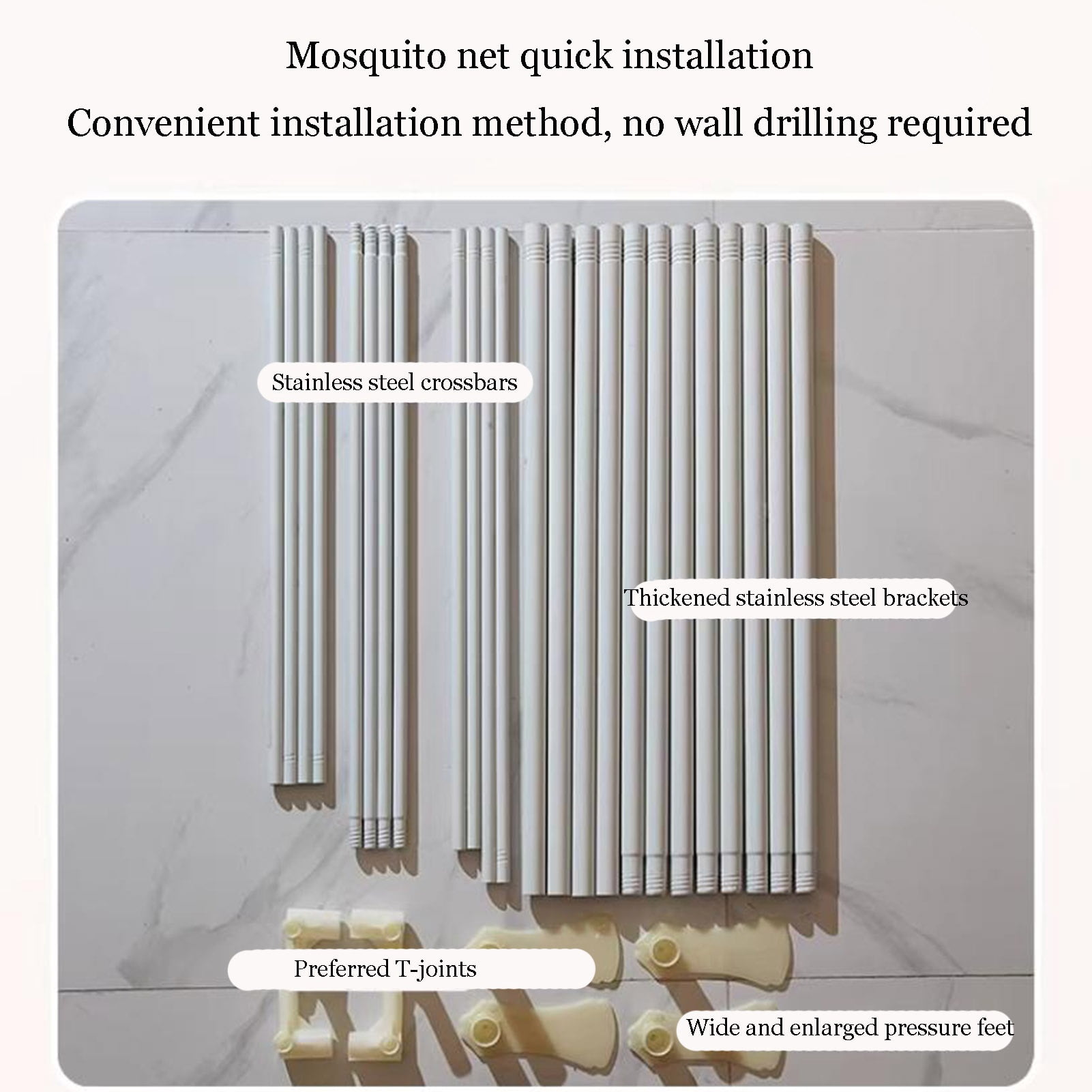 Canopy Bed Curtains, Three-Opening Floor-Length Canopy Bed Drapes, 4 Corner Post Hanging Curtains for Bedroom Decoration