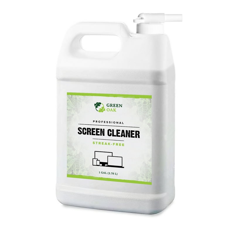 Screen Cleaner Refill - Green Oak Professional Screen Cleaner Spray - Best  for LCD & LED TV, Tablet, Computer Monitor, Phone - Safely Cleans  Fingerprints, Dust, Oil (1 Gallon) 
