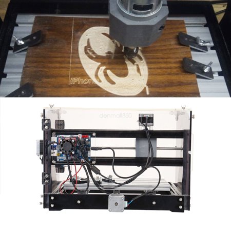 Mini CNC Router Machine 3018-SE V2 Engraver with Transparent Enclosure + Spindle