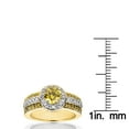 thumbnail image 3 of Unique Shiny Diamond Ladies Engagement Ring Halo Design 14k 1.6 Ctw (Yellow Gold Size 7), 3 of 3