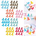 thumbnail image 4 of 10Pcs Clips Charnières en Métal Pince à Trombone / Pinces à Liant de Fichier - Rose, 3x3cm, 4 of 10