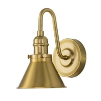 Lucas McKearn Provence 1-light Metal Bath Vanity Light in Aged Brass