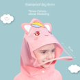 thumbnail image 4 of Typpkmm Childrens Jacket, Water-Resistant Outdoor Coat for Boys and Girls, Lightweight One Size, Dinosaurio amarillo, 4 of 6