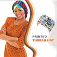 thumbnail image 4 of Foulard Imprimée Style Africain pour Femmes, Chapeau Élastique en Coton Ethnique, 4 of 7