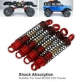 thumbnail image 5 of 4pcs RC Shock Absorber Set RC Dampers 43mm Aluminum Threaded Shock Absorbor For SCX24 1/24 Crawler Red, 5 of 8