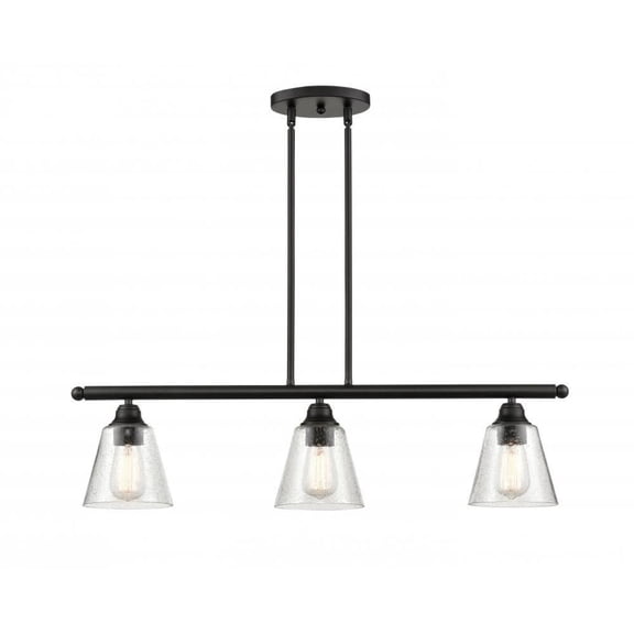 Innovations 616-3I-BK-G454-LED 3 Light 34 inch Island Light, Matte Black