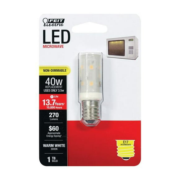 FEIT Electric 3867900 3.5 watts T8 LED Bulb - 270 Lumens Warm White Appliance 40 watt Equivalence
