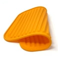 thumbnail image 2 of Wrapables Silicone Pot Holders, Multi-use Durable Flexible Non-Slip Insulated Silicone Trivet (Set of 2), Orange, 2 of 8