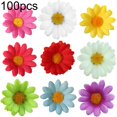 thumbnail image 5 of Mdesiwst 100pcs Artificial Flower Fake Silk Sunflower Heads DIY Decor, 5 of 6