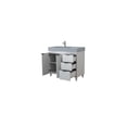 thumbnail image 3 of Bellaterra-Home 39 in. Single Sink Vanity in Dark Gray with White Composite Granite Sink Top, 3 of 10