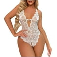 thumbnail image 2 of uublik Valentines Lingerie Set for Women Babydoll Sexy Naughty Lace Bodysuit Plus Size, 2 of 4