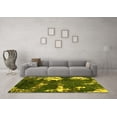 thumbnail image 3 of Ahgly Company Indoor Square Abstract Yellow Modern Area Rugs, 7' Square, 3 of 4
