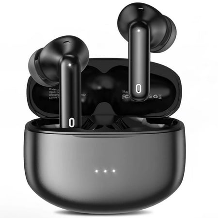 A40 Pro Wireless Earbuds, 50Hrs Playtime Bluetooth Earbuds Built in Noise Cancellation Mic with Charging Case, Bluetooth Headphones with Stereo Sound, IPX7 Waterproof Ear buds for iPhone and