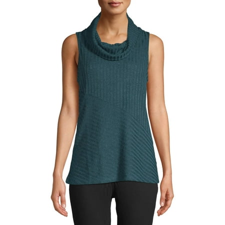 Classic Wool Turtleneck - Women's Sleeveless Turtleneck Sweater