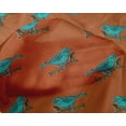thumbnail image 4 of oneOone Silk Tabby Fabric Branch & Bird Block Printed Craft Fabric BTY 42 Inch Wide, 4 of 4
