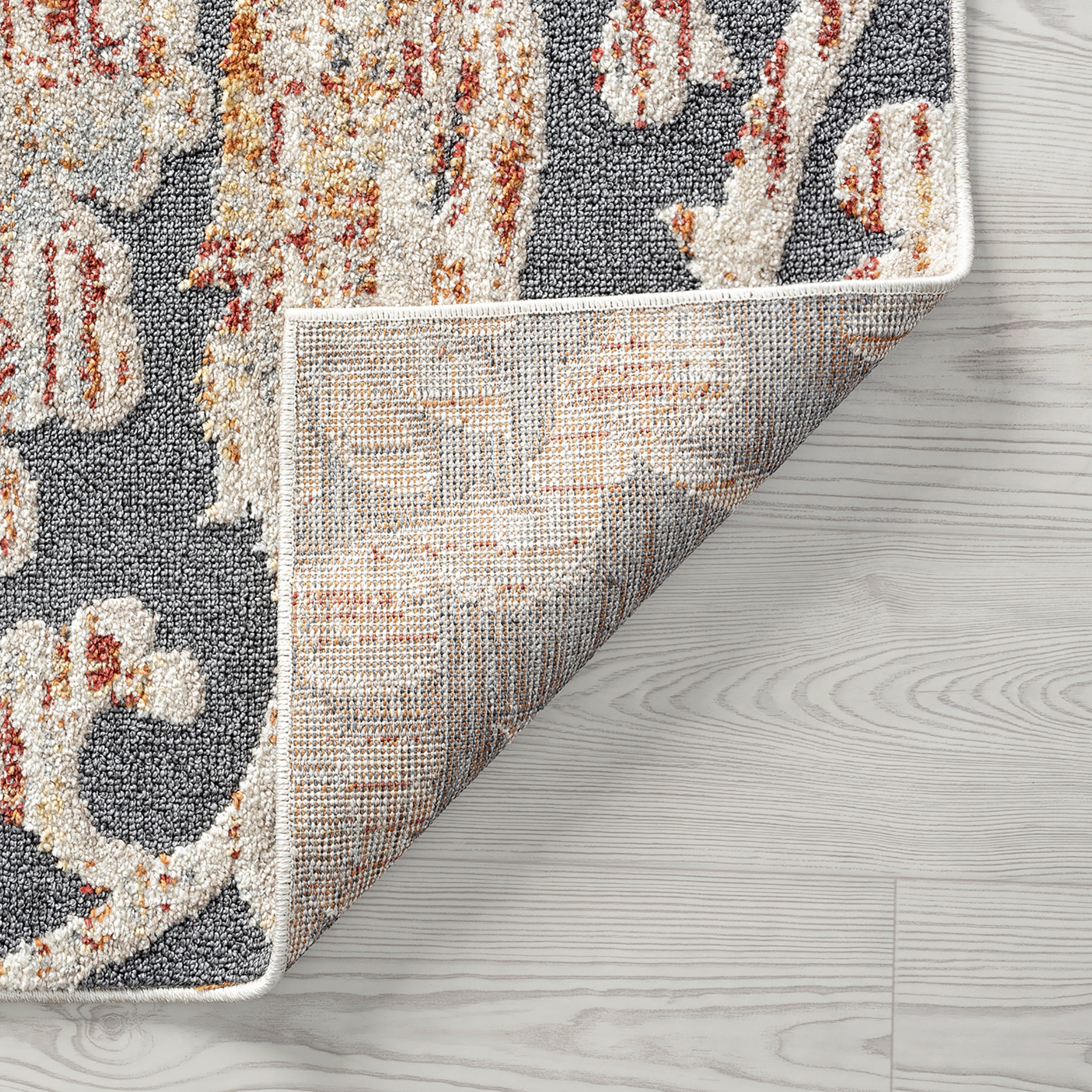 Bliss Rugs Transitional Area Rug, Floral Indoor Rugs for Living Room, Dining Room, Bedroom | Cream, 5' x 8' (5'3''x7'3'')