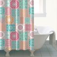 thumbnail image 4 of Pioneer Flower Floral Print Pattern Shower Curtain 72"x84", Bathroom Decorative Shower Curtain Set with 12 Hooks, Waterproof Washable, 4 of 6
