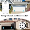 thumbnail image 3 of Remote Control Door Opener, Garage Door Controller Sharing Function AC100-240V Real Time Monitoring Easy Installation with Cables for Swing or Rolling Gate US Plug, 3 of 7